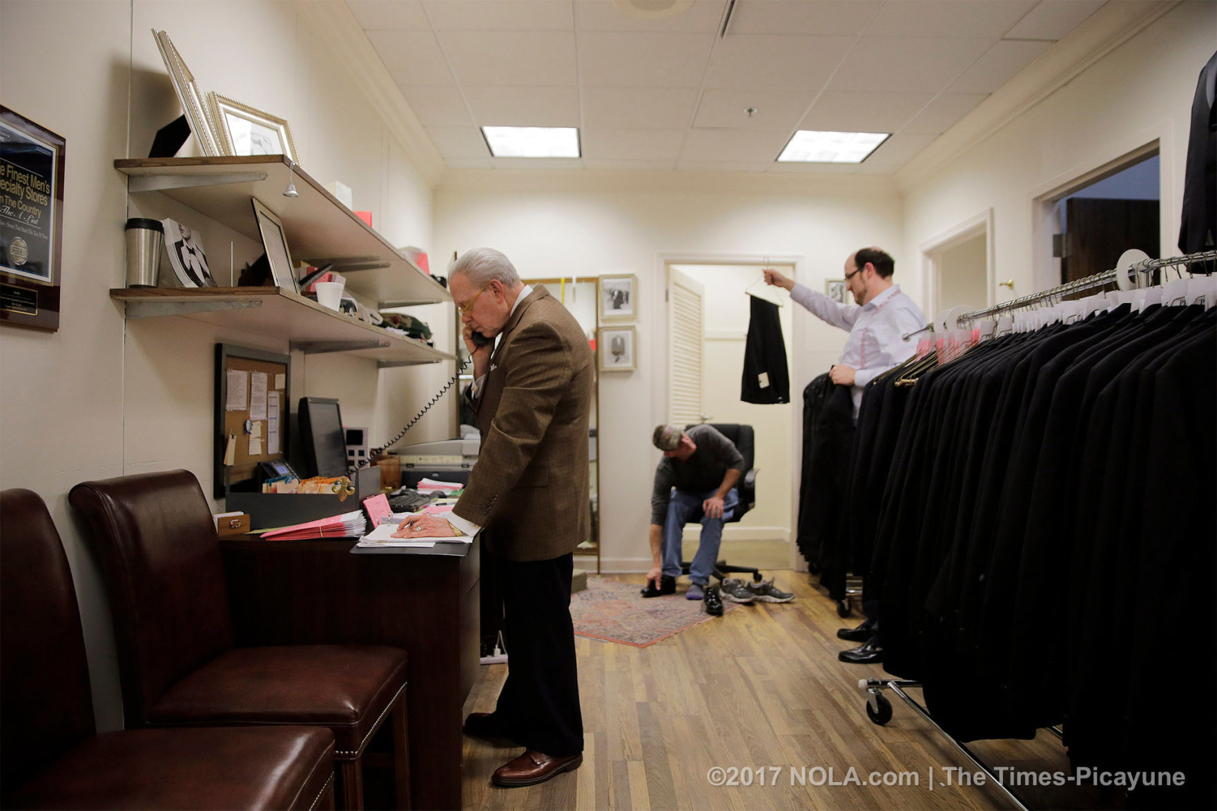 Go behind-the-scenes at Perlis, where many New Orleans men go to suit up for Carnival
